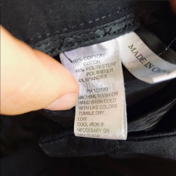 NORDSTROM Amanda + Chelsea Black Capri Cropped Work Casual Pants Trousers 8 - Picture 7 of 7